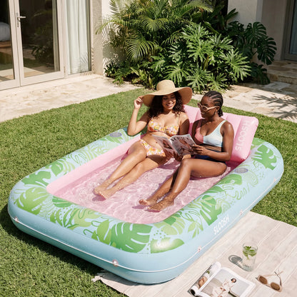 SLOOSH Inflatable Tanning Pool Lounger Float