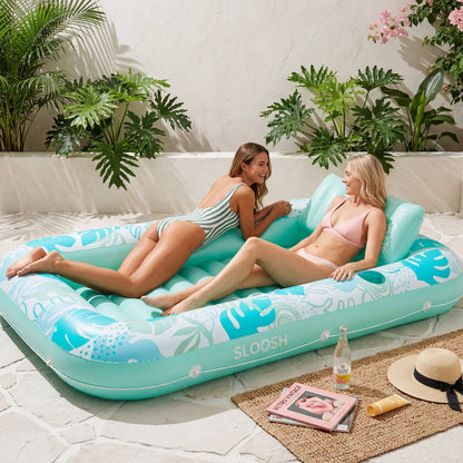 SLOOSH Inflatable Tanning Pool Lounger Float